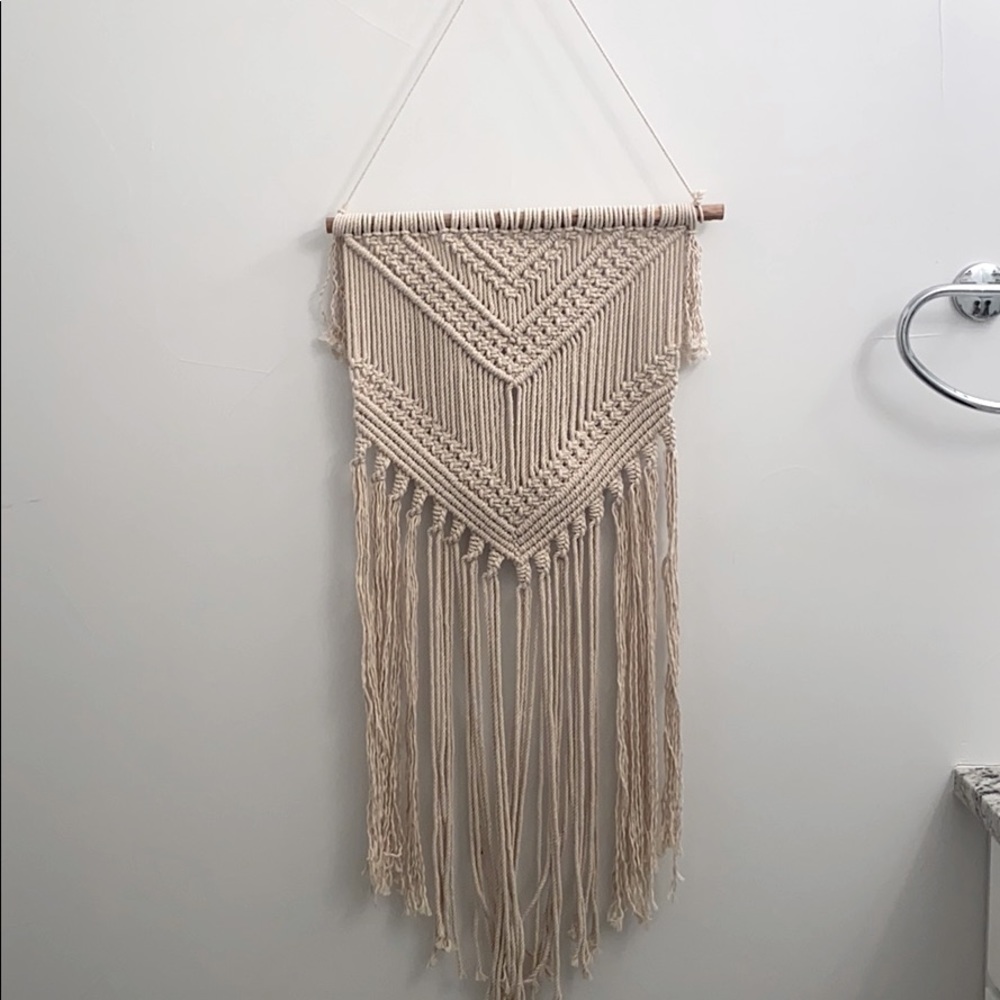 Hanging macrame from Esty
